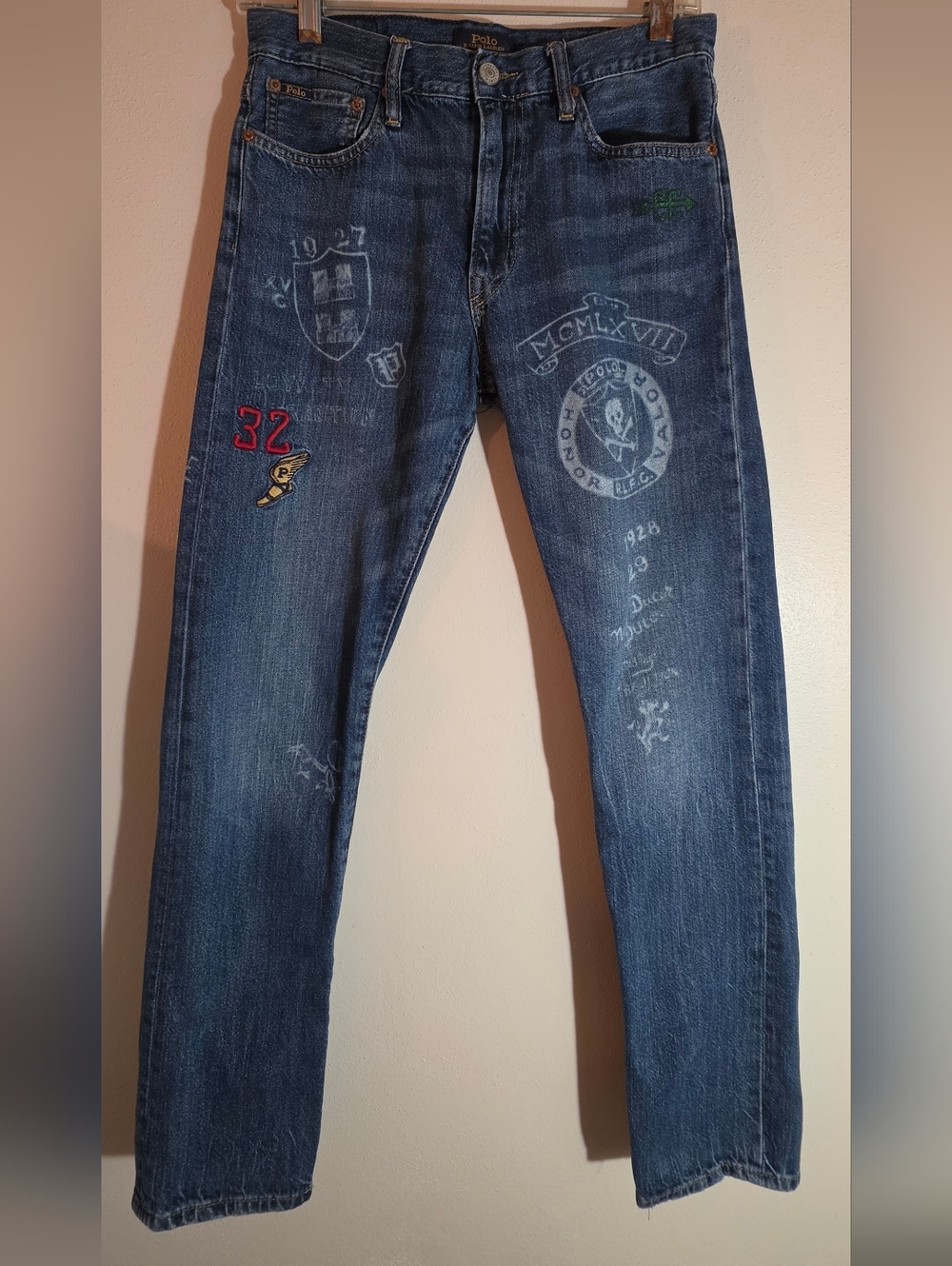 Polo by Ralph Lauren Blue Graphic Embroidered Men’s Jeans